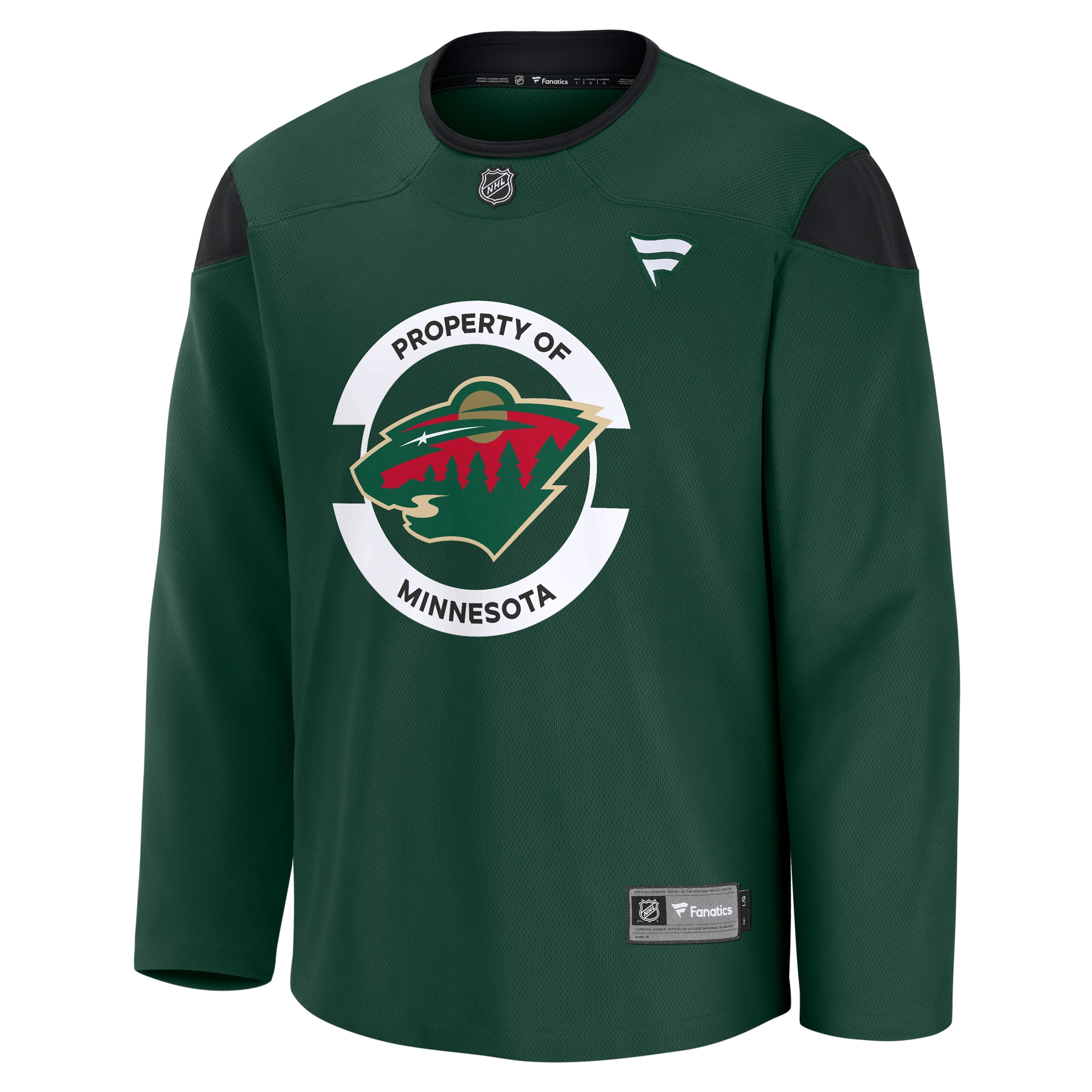 Minnesota Wild Green Team Practice NHL Jersey Men's