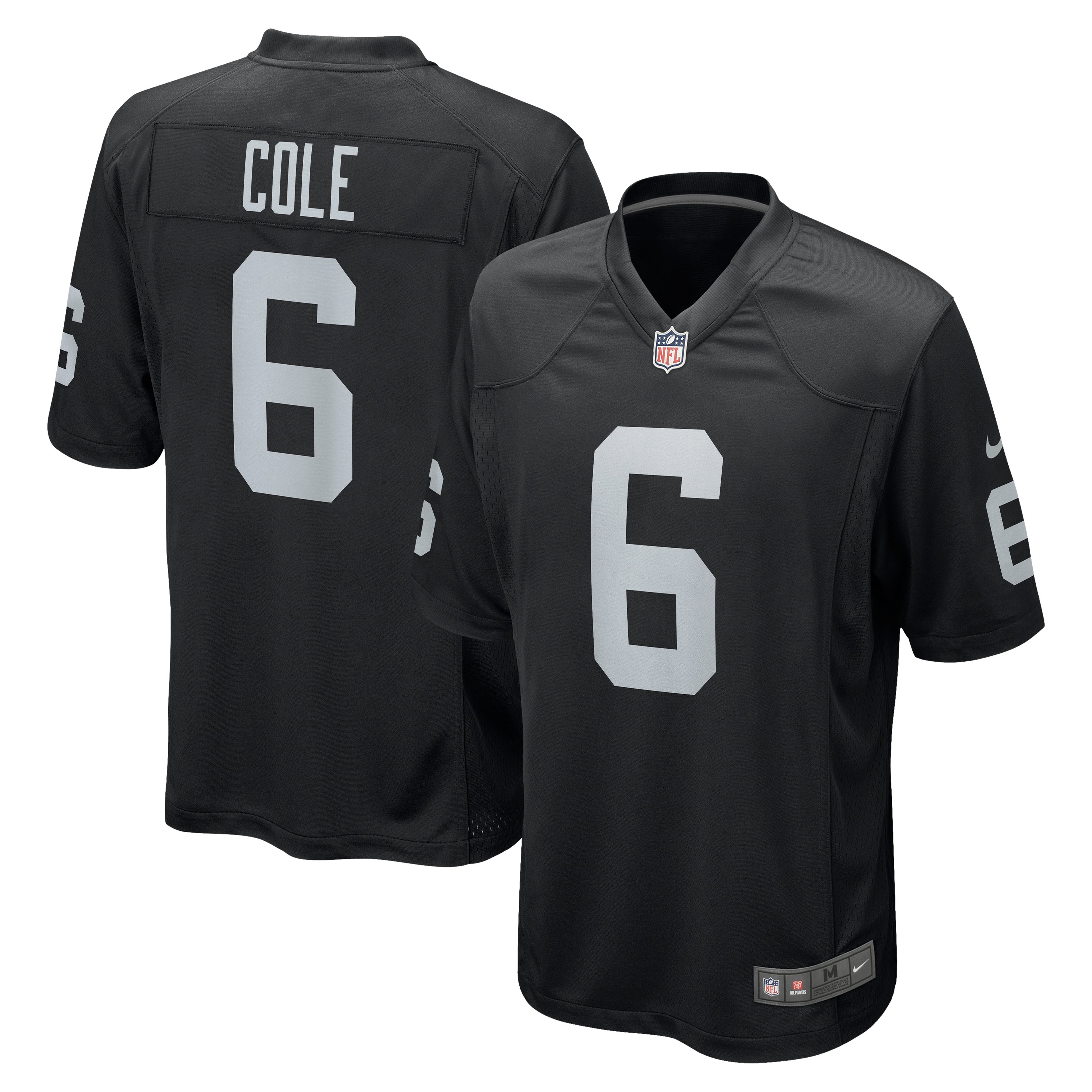 Las Vegas Raiders AJ Cole Black Game NFL Jersey Men's