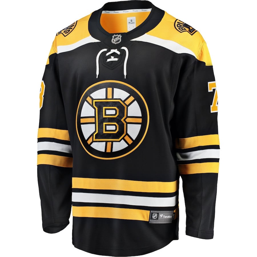 Charlie McAvoy 73 Boston Bruins Home Breakaway Black NHL Jersey Men's