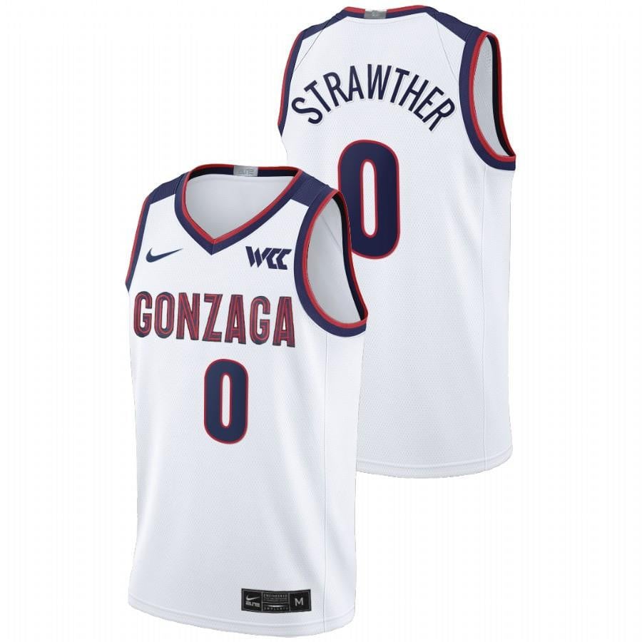 Gonzaga Bulldogs Julian Strawther 0 202 White College Limited NCAA Jersey Men's