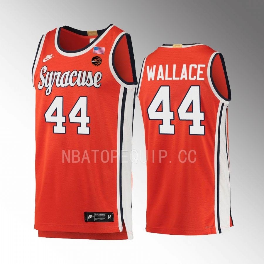 Syracuse Orange John Wallace 44 Retro Orange Limited Uniform NCAA Jersey Men's