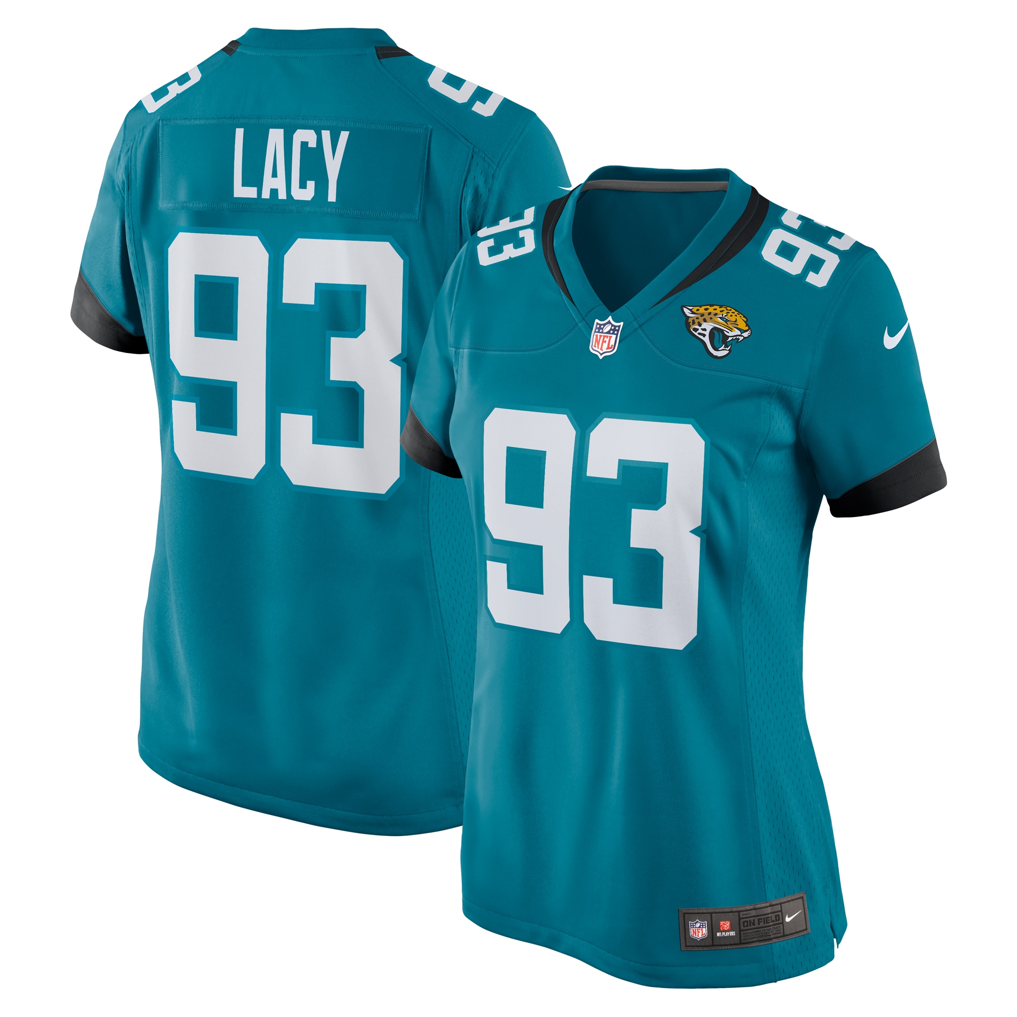 Jacksonville Jaguars Tyler Lacy Teal Team Game NFL Jersey Women's