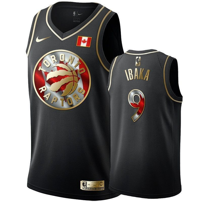 Toronto Raptors Serge Ibaka Canada Day Black NBA Jersey Men's