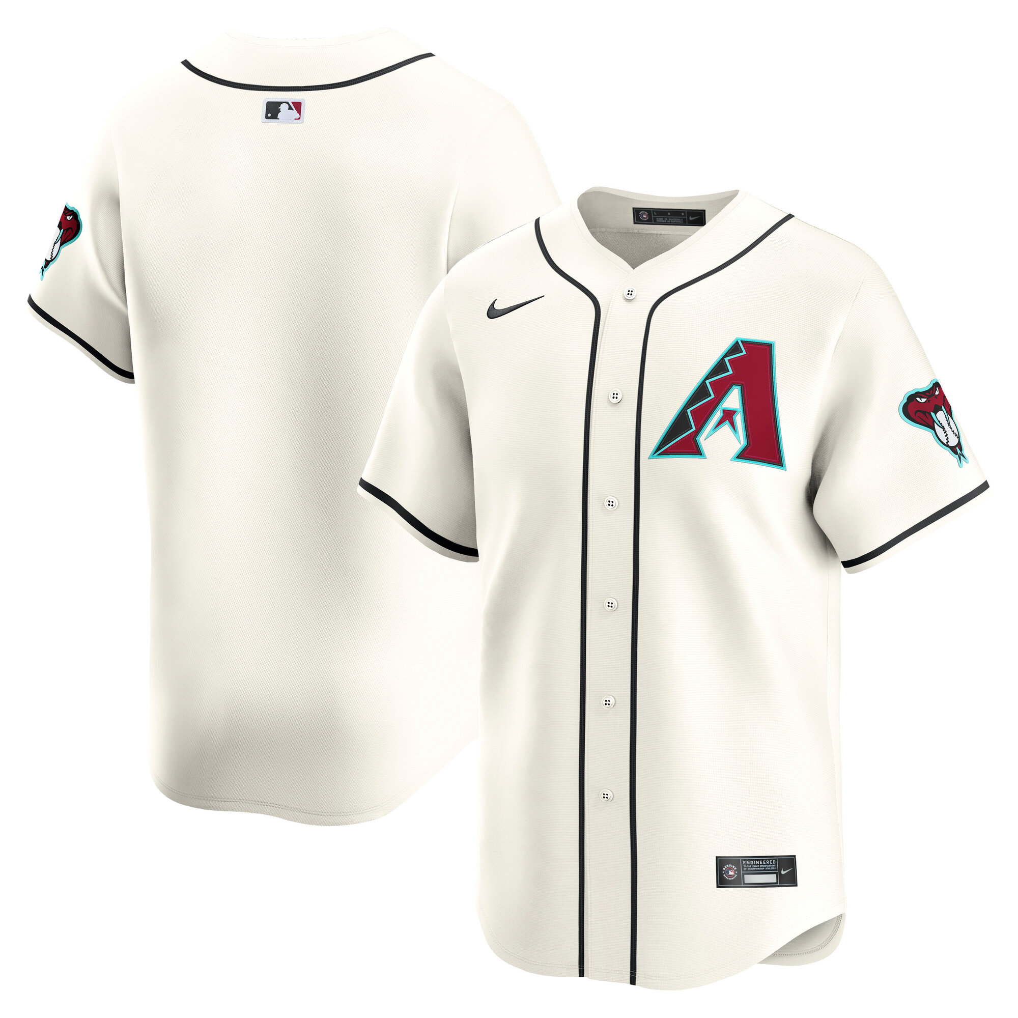 Arizona Diamondbacks Cream Home Limited MLB Jersey Men's