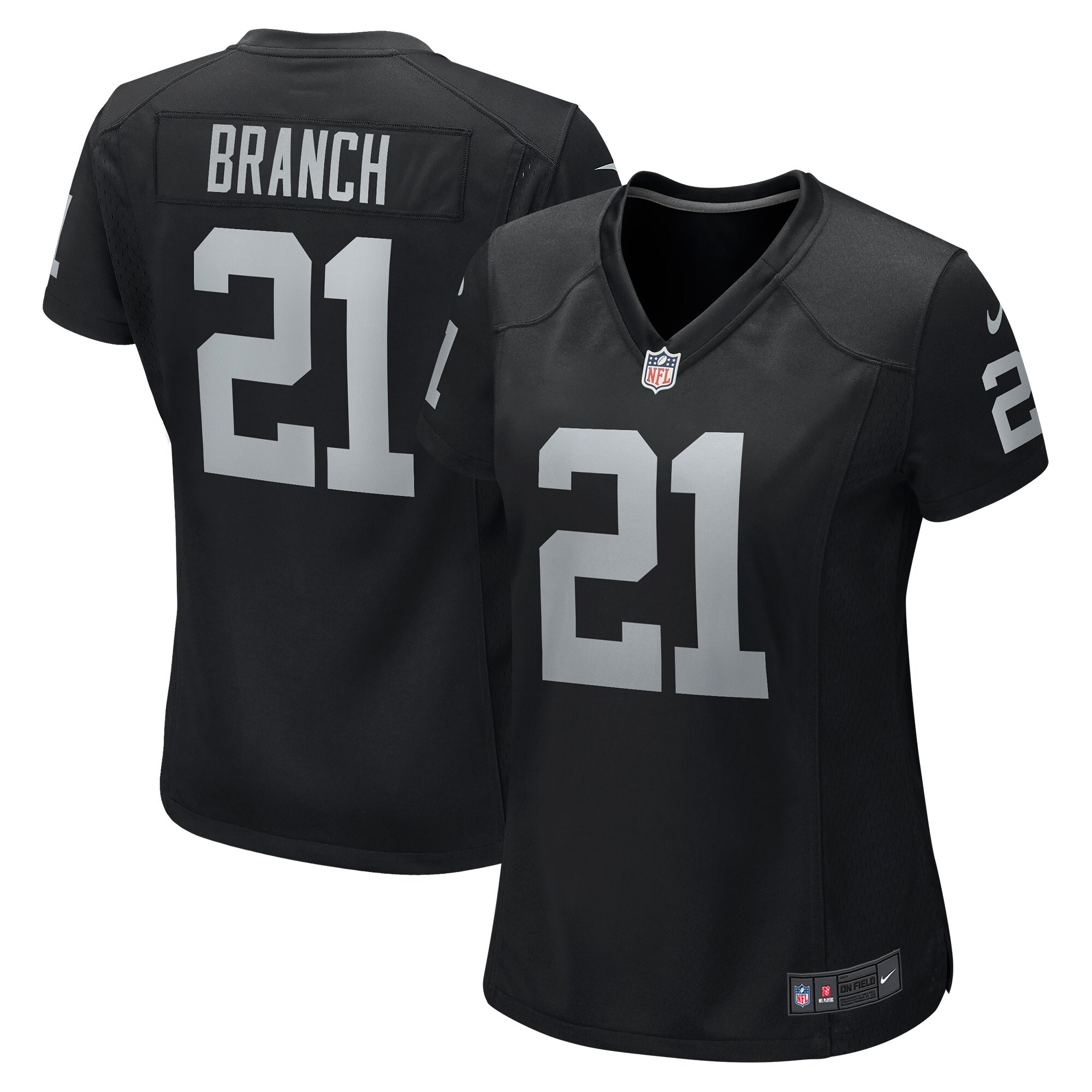 Las Vegas Raiders Cliff Branch Black Retired Player Game NFL Jersey Women's