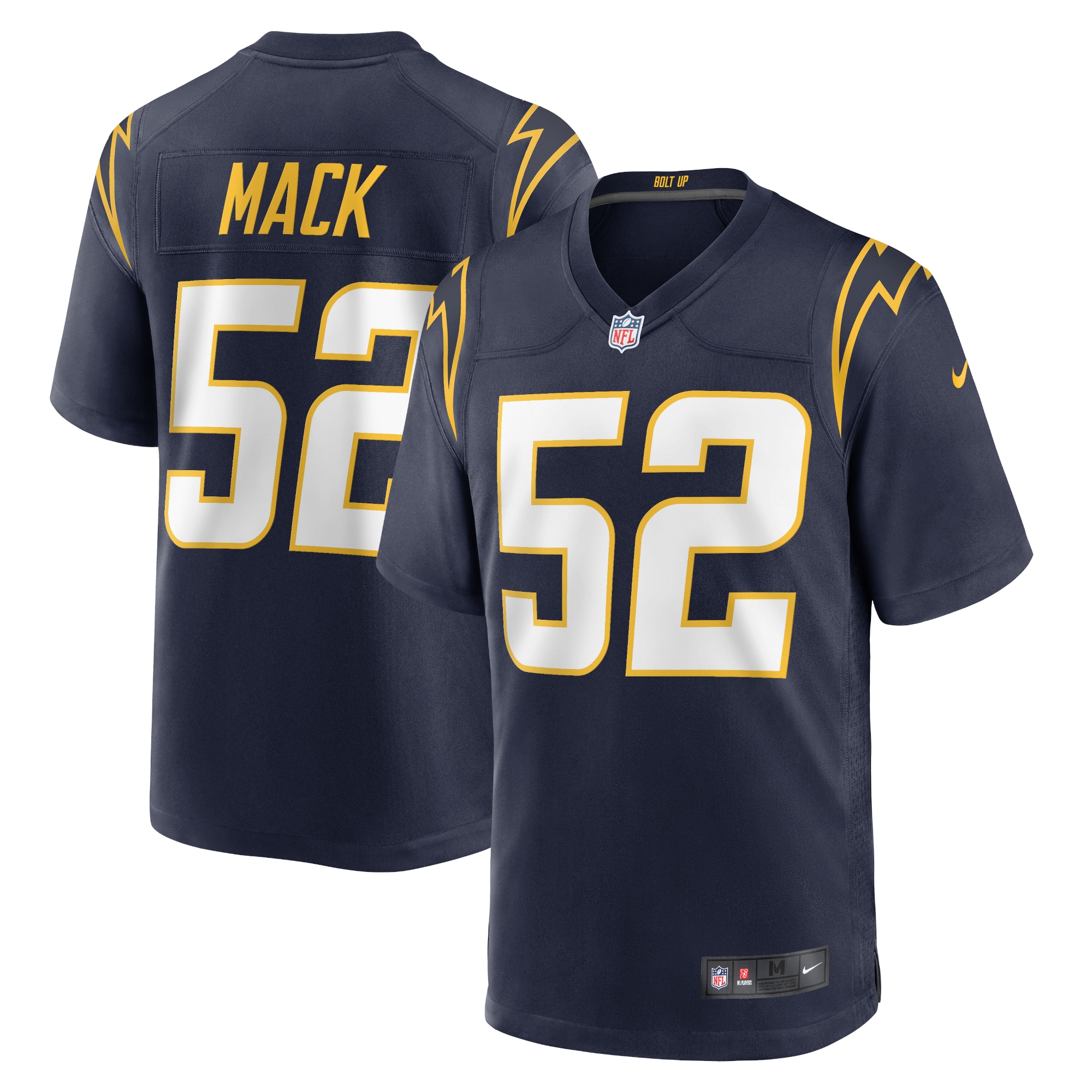 Los Angeles Chargers Khalil Mack Navy Alternate Game NFL Jersey Men's
