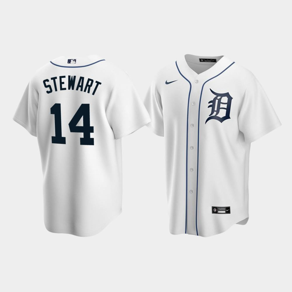 Detroit Tigers 14 Christin Stewart White Home MLB Jersey Men's