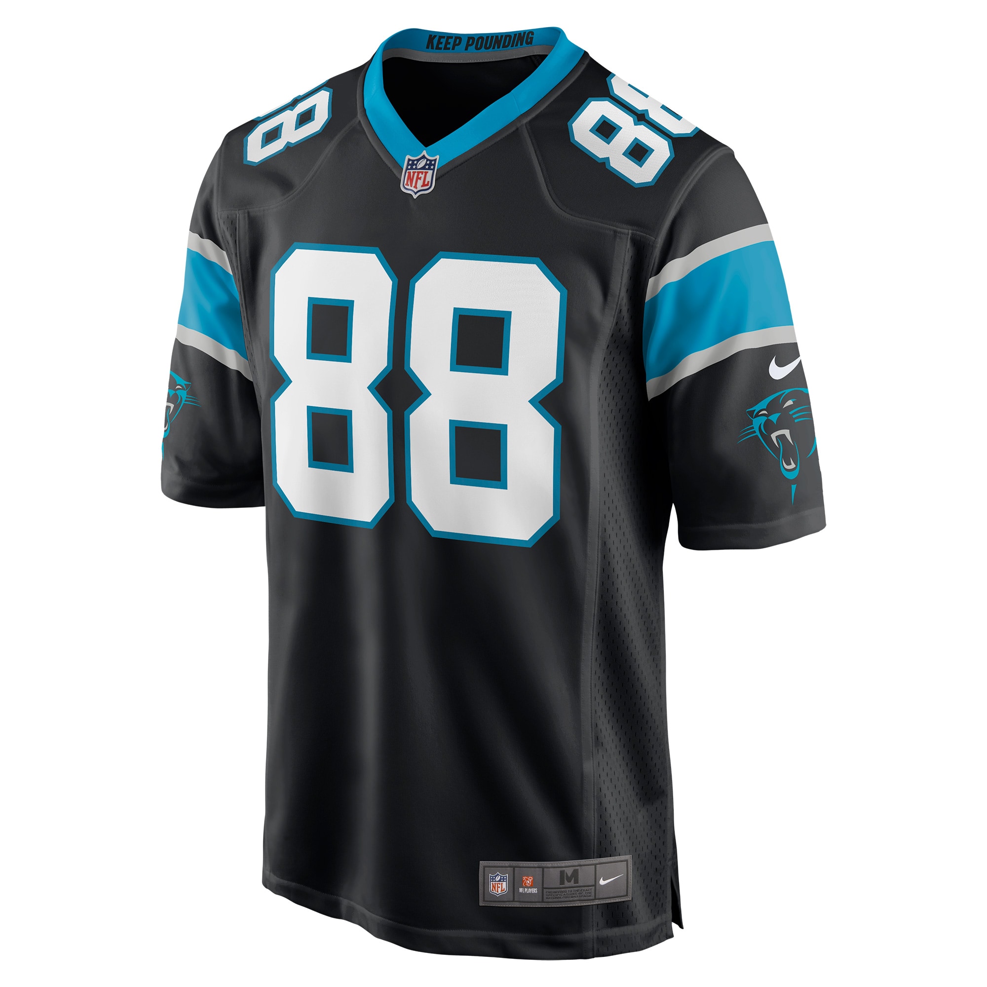 Carolina Panthers Terrace Marshall Jr. Black Player Game NFL Jersey Men's