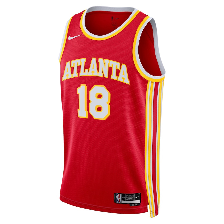Mouhamed Gueye 18 Atlanta Hawks Unisex Swingman Icon Edition Red NBA Jersey Unisex