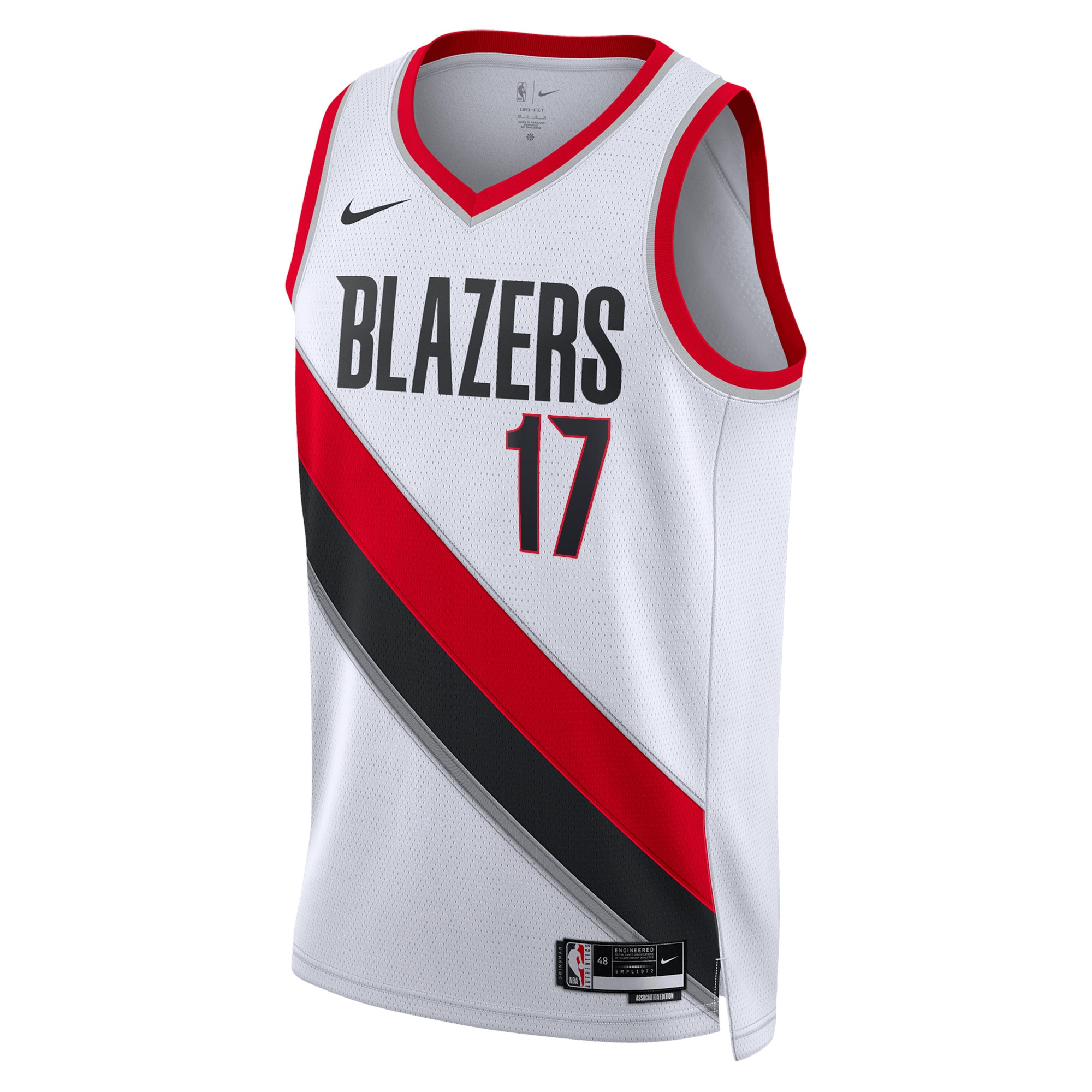 Portland Trail Blazers Association Edition Swingman White Shaedon Sharp Unisex NBA Jersey Unisex