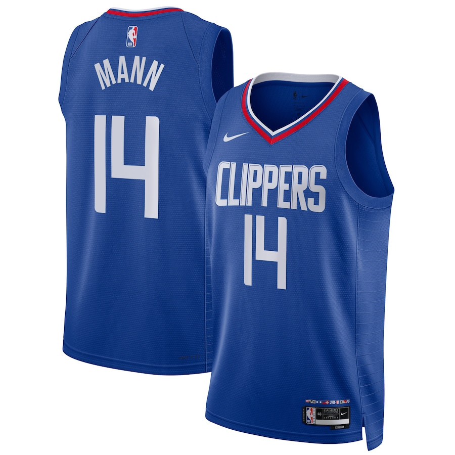 Terance Mann 14 Los Angeles Clippers Unisex Swingman Icon Edition Blue NBA Jersey Unisex