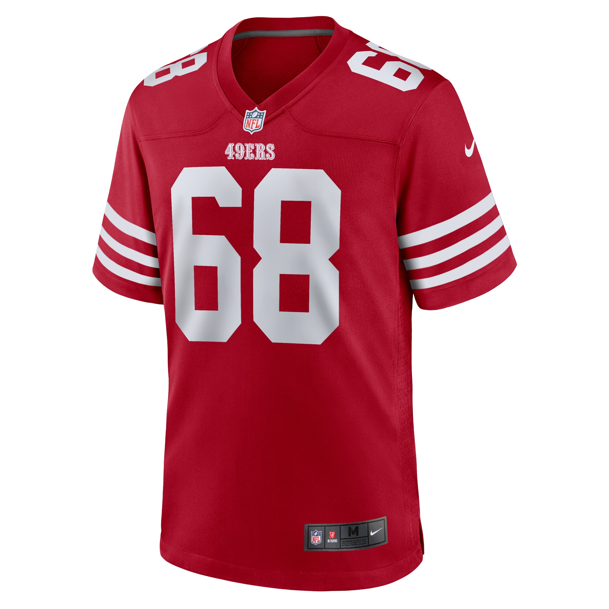 San Francisco 49ers Colton McKivitz Scarlet Game NFL Jersey Men's