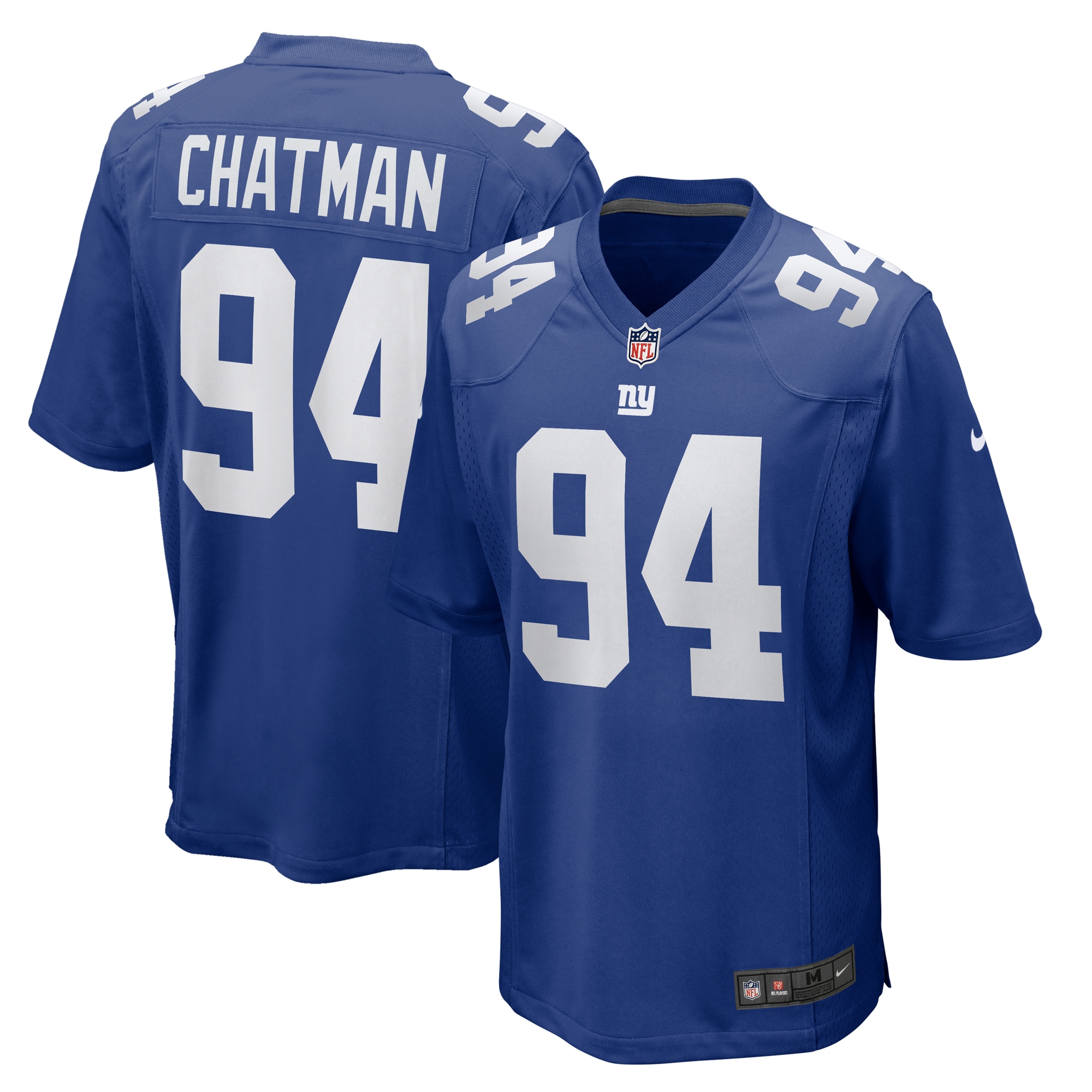 New York Giants Elijah Chatman Royal Team Game NFL Jersey Men's