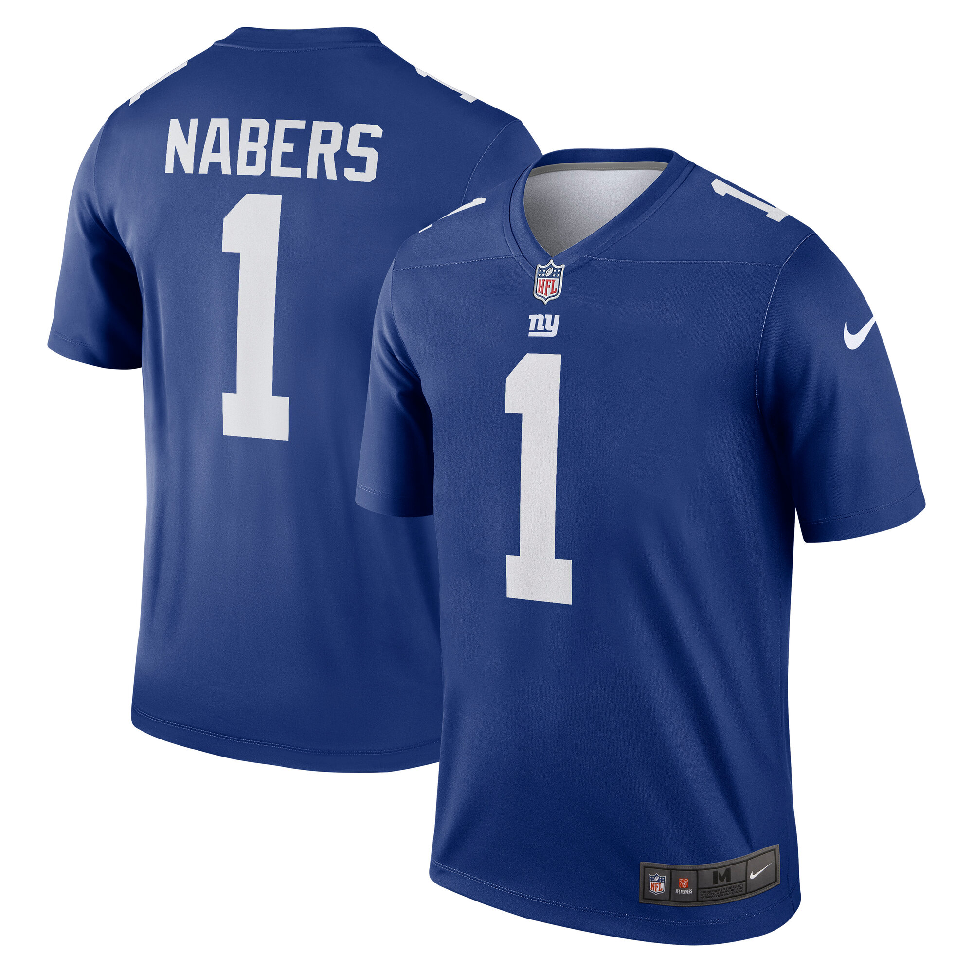 New York Giants Malik Nabers Royal Team Legend Player Performance Top NFL Jersey Men's