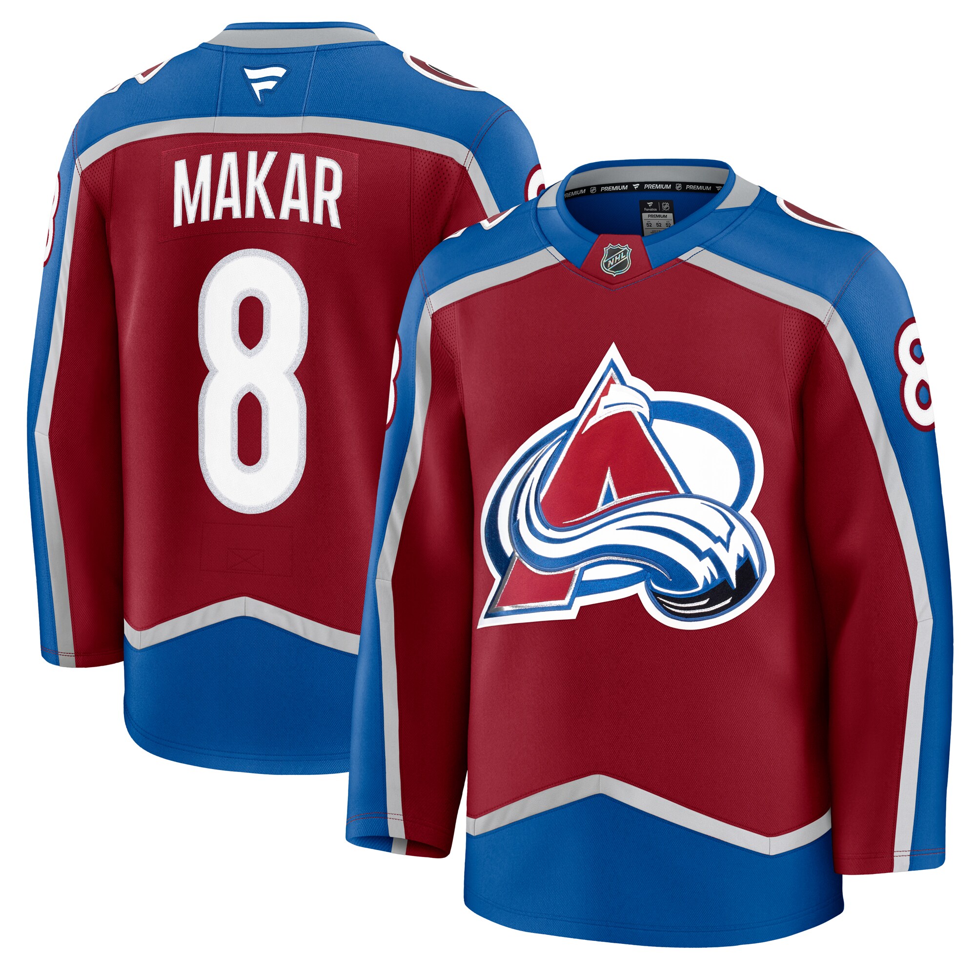 Colorado Avalanche Cale Makar Burgundy Home Premium NHL Jersey Men's