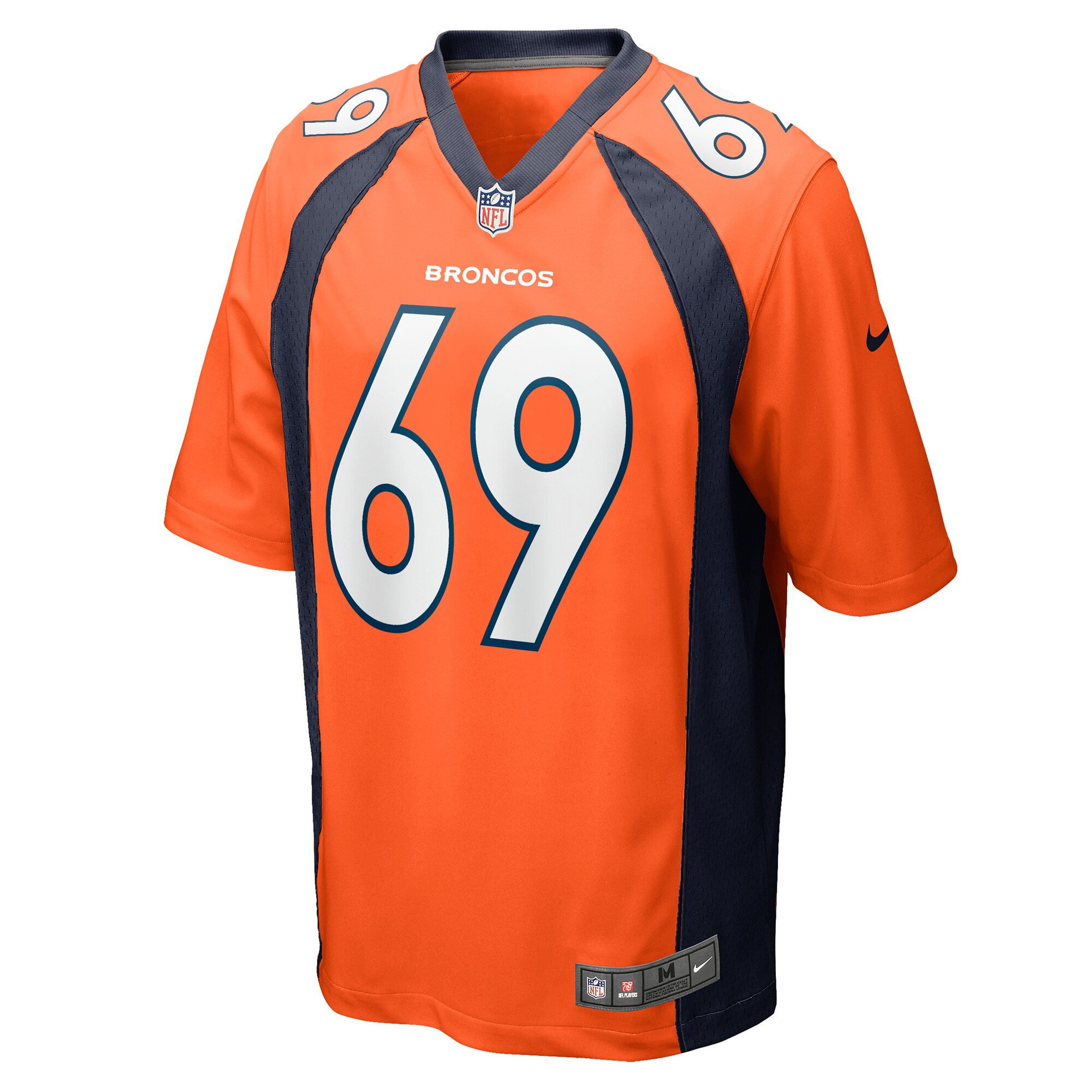 Denver Broncos Mike McGlinchey Orange Game Player NFL Jersey Men's