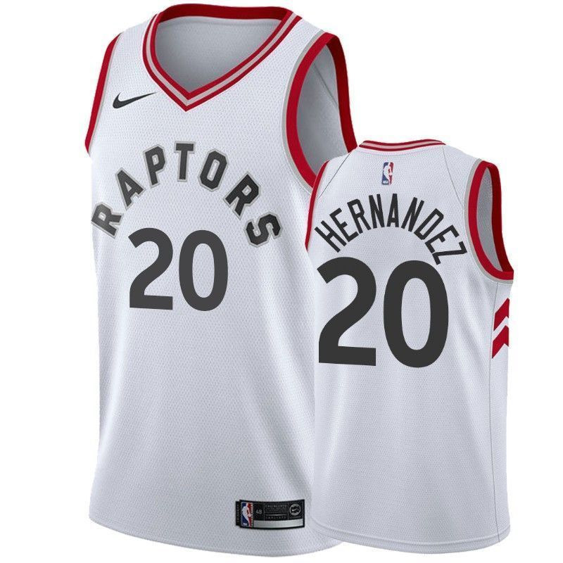 Toronto Raptors Dewan Hernandez 20 Association NBA Jersey Men's