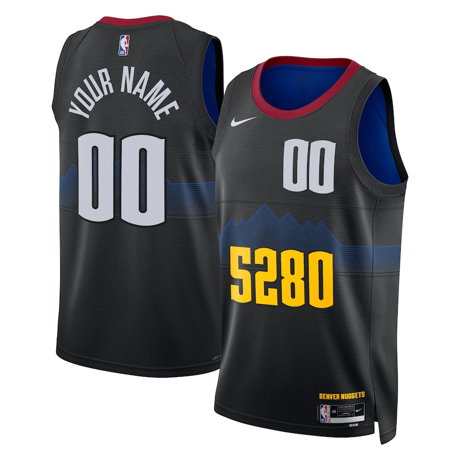 Denver Nuggets 2023/24 Swingman Custom City Edition Black NBA Jersey Men's