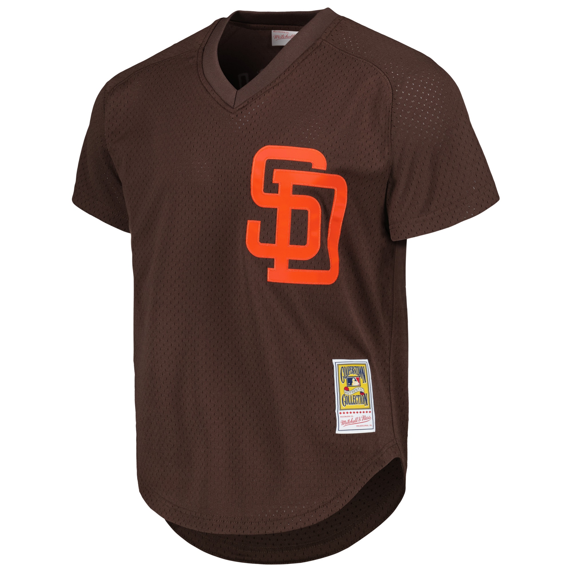 San Diego Padres Tony Gwynn Mitchell Ness Brown 1985 Cooperstown Collection Mesh Batting Practice MLB Jersey Men's