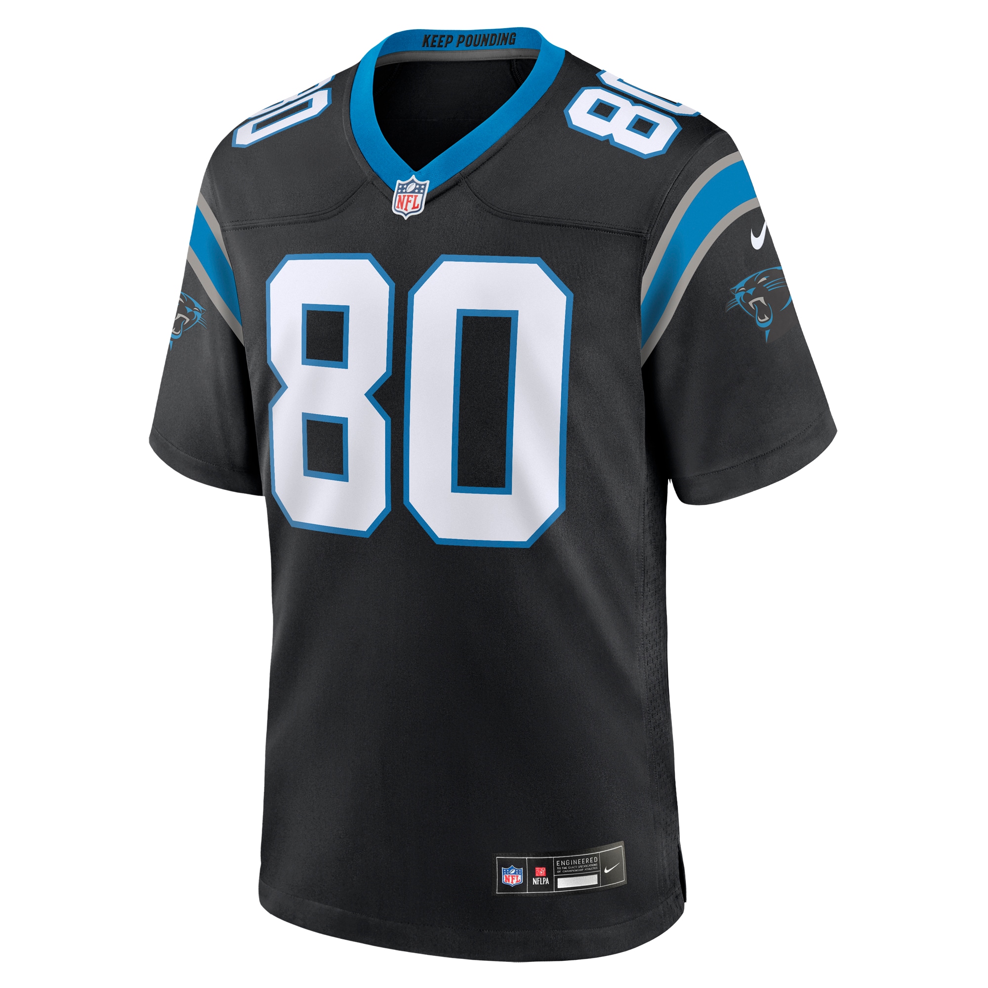 Carolina Panthers Ian Thomas Black Team Game NFL Jersey Men's
