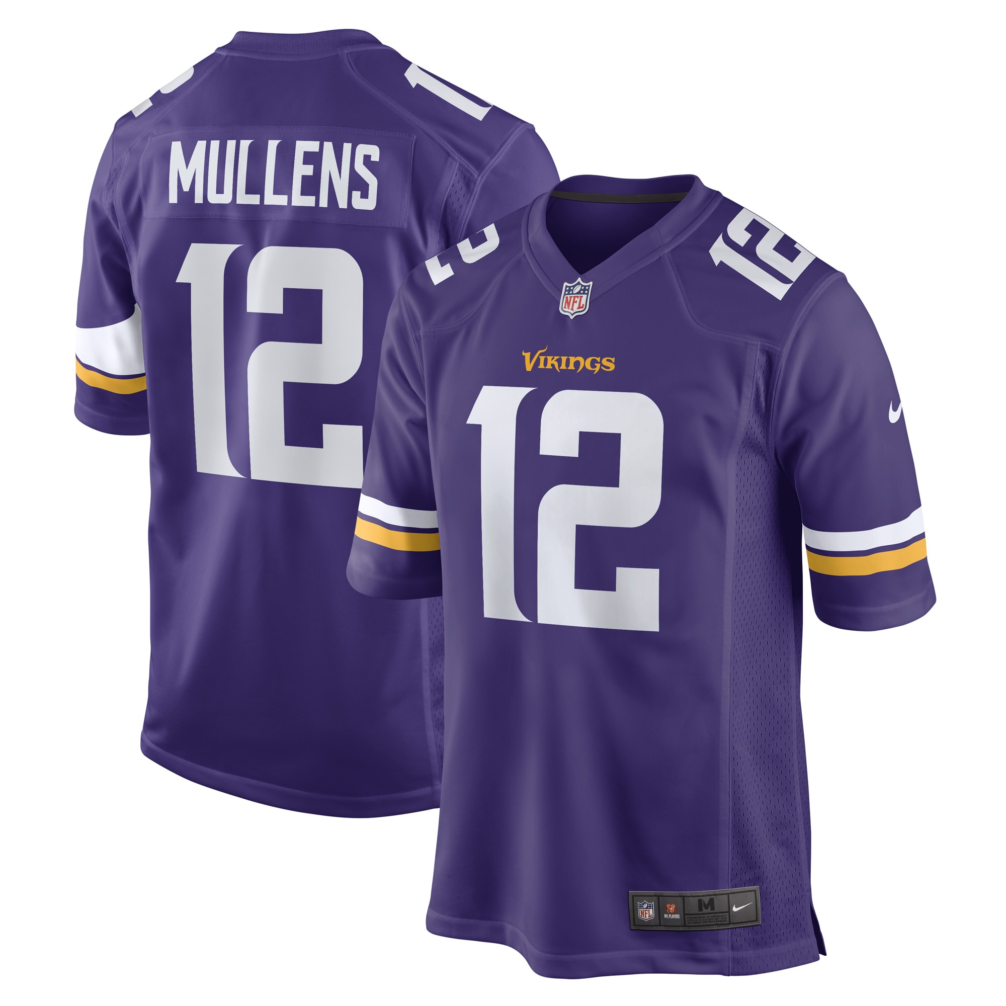 Minnesota Vikings Nick Mullens Purple Game Player NFL Jersey Men's