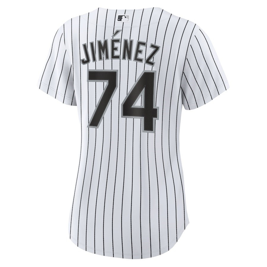 Eloy Jimenez 74 Chicago White Sox Home Player White MLB Jersey Women's