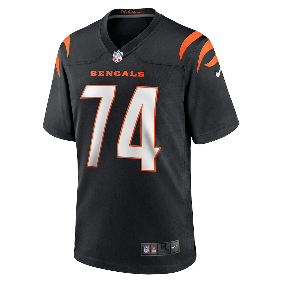Max Scharping 74 Cincinnati Bengals Team Game Black NFL Jersey Men's