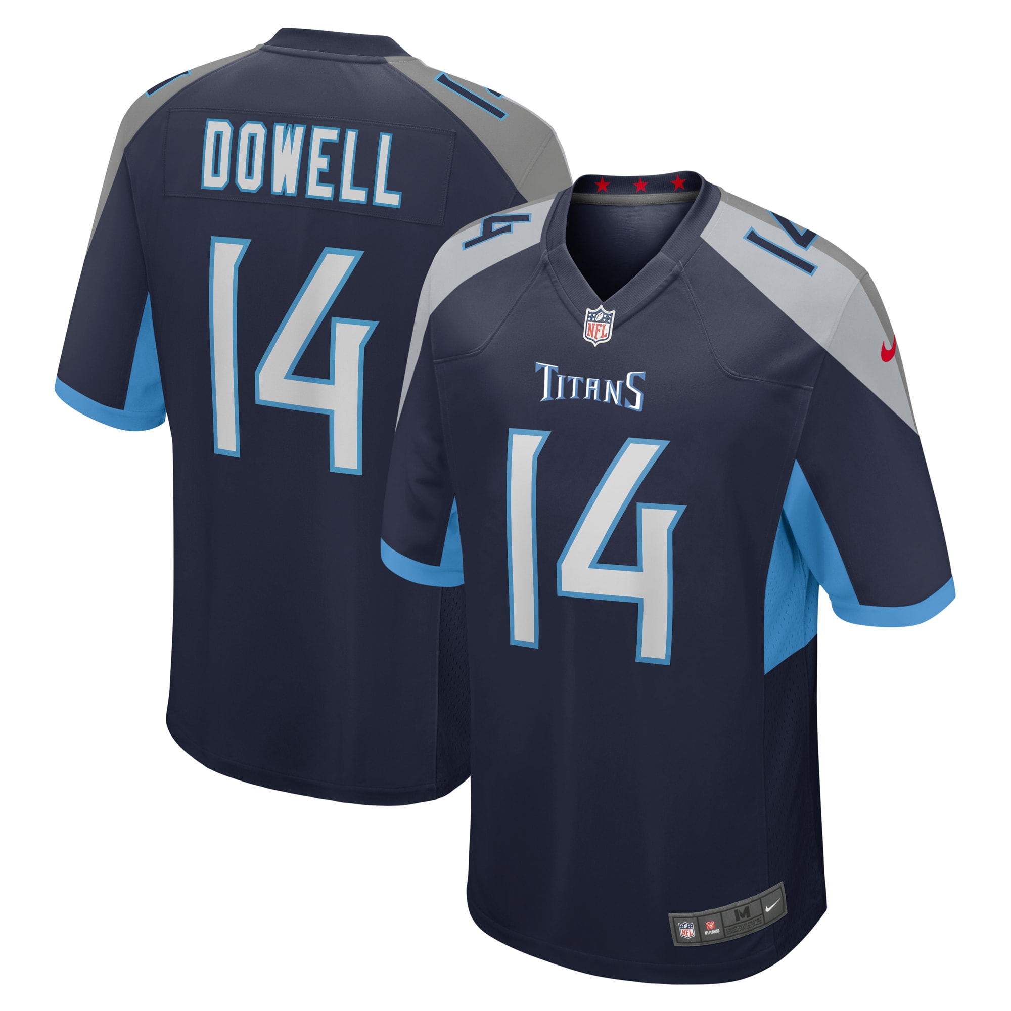 Tennessee Titans Colton Dowell Navy Team Game NFL Jersey Men's