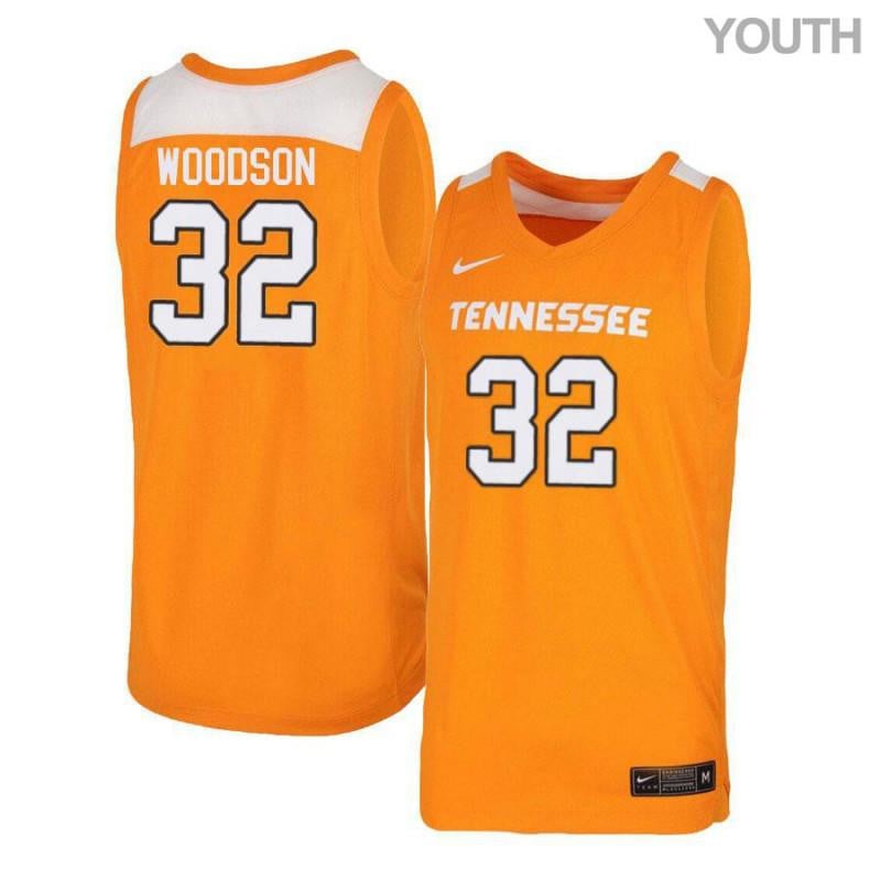 32 Brad Woodson Orang White Elite Tennessee Volunteers NCAA Jersey Youth