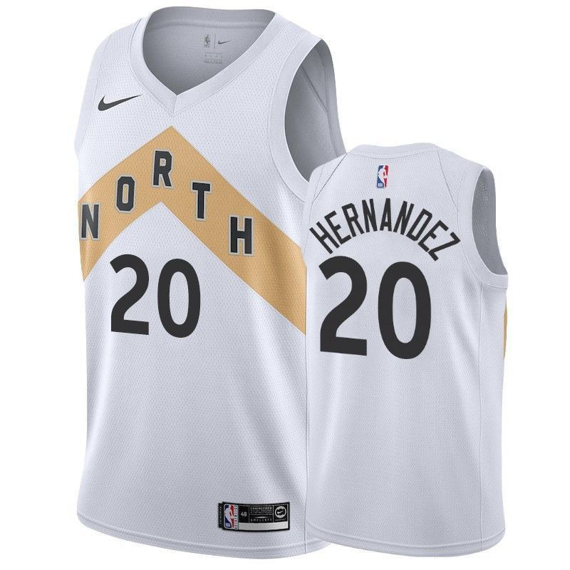 Toronto Raptors Dewan Hernandez 20 City NBA Jersey Men's