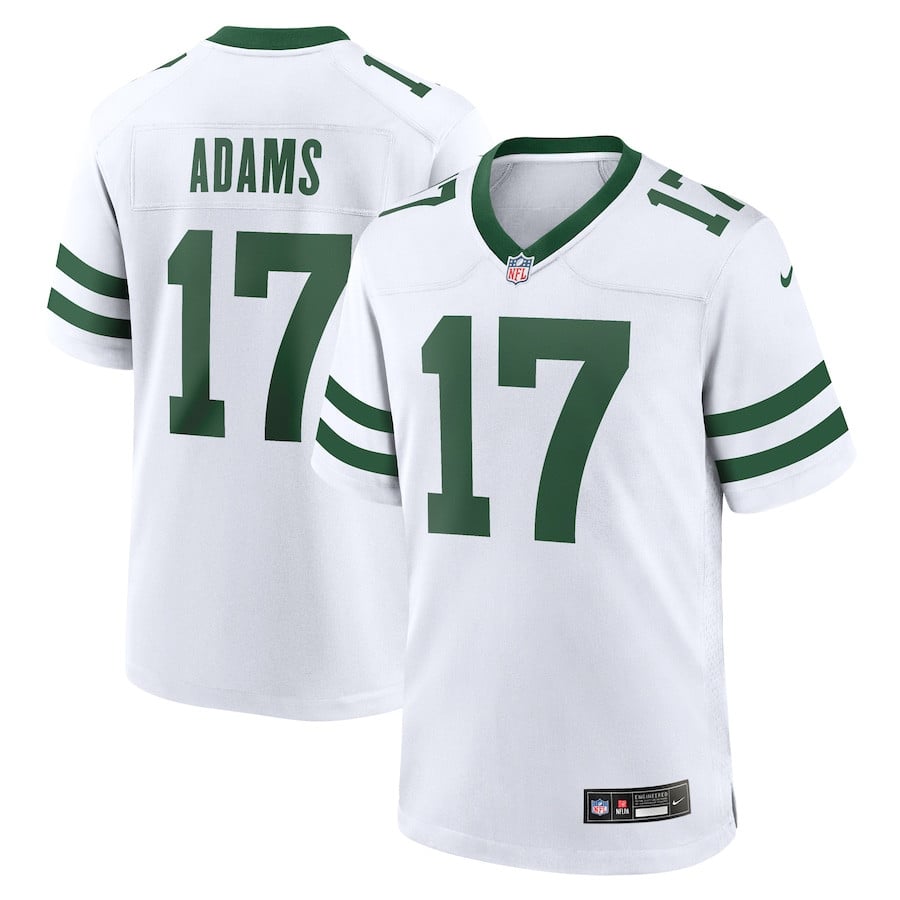 Davante Adams 17 New York Jets Alternate Game White, Men NFL Jersey Men's
