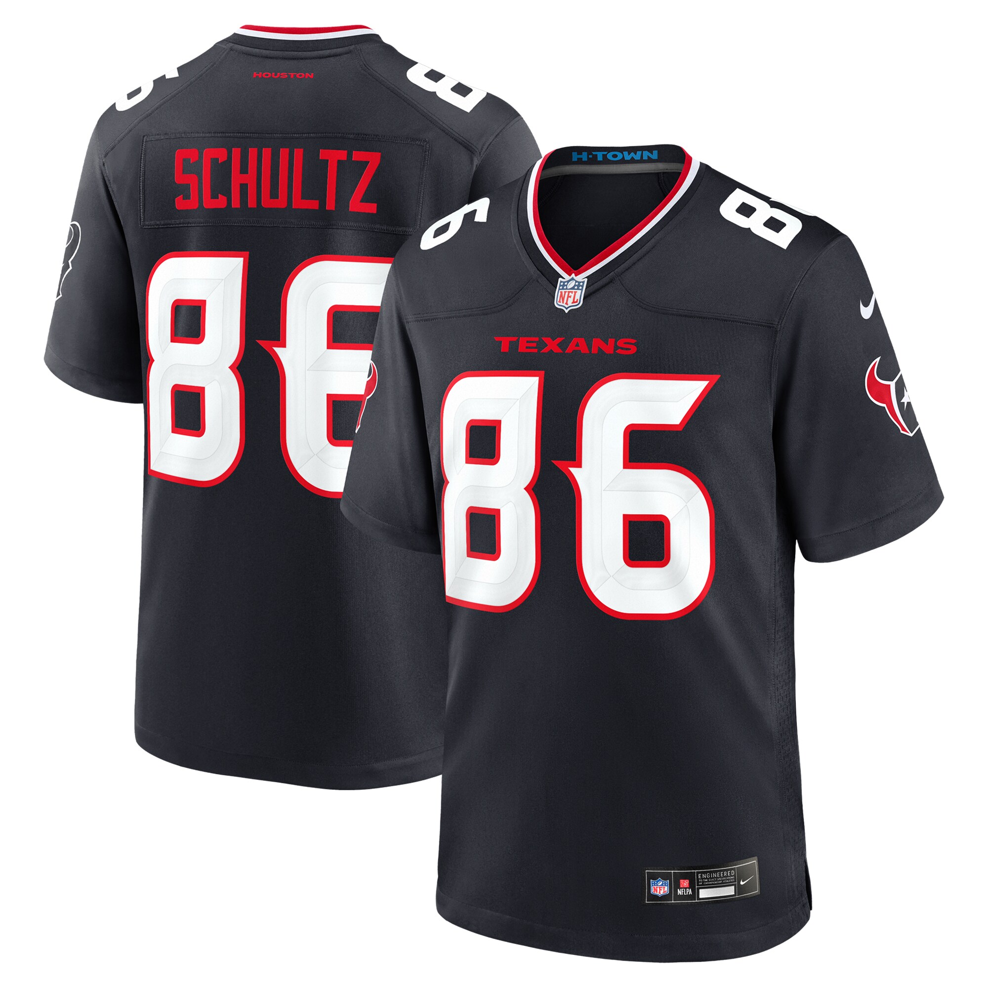 Houston Texans Dalton Schultz Navy Team Game NFL Jersey Men's