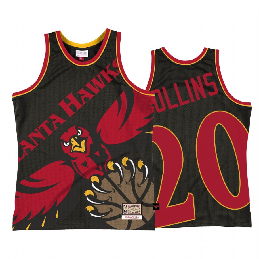 Atlanta Hawks John Collins 20 Black Big Face 2.0 NBA Jersey Men's