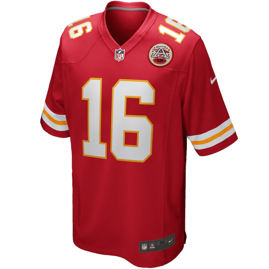 Len Dawson 16 Kansas City Chiefs Game Retired Red NFL Jersey Men's