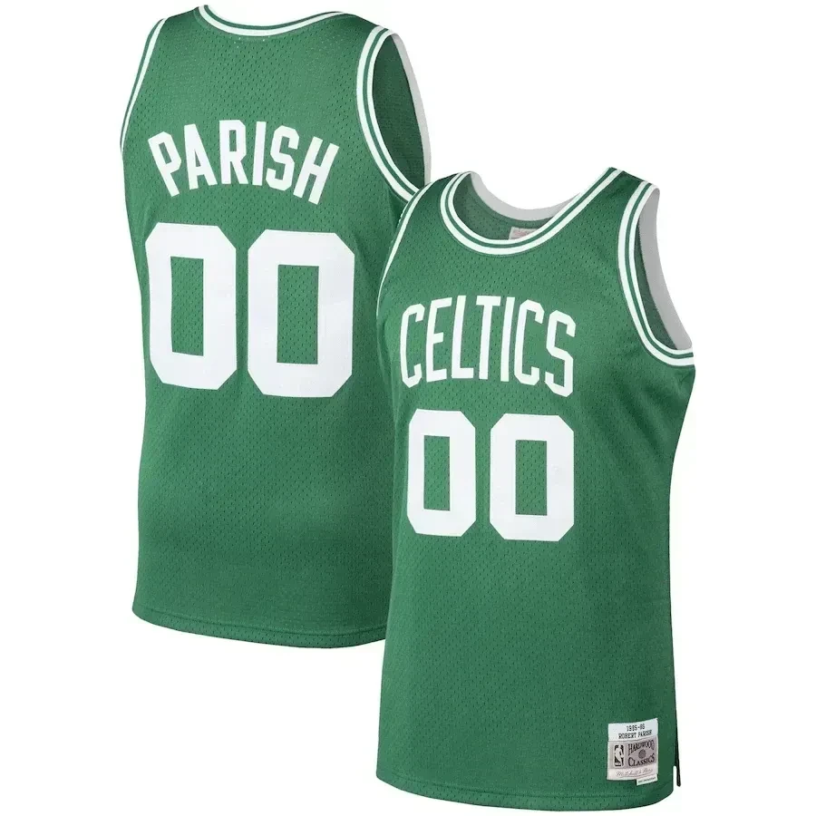 Robert Parish Boston Celtics Mitchell Ness 1986-87 Hardwood Classics Swingman Kelly Green NBA Jersey Men's