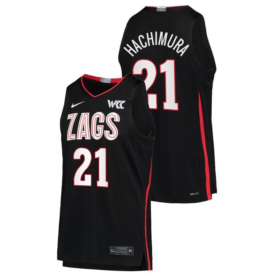 Gonzaga Bulldogs Rui Hachimura 21 Black College NCAA Jersey Men's
