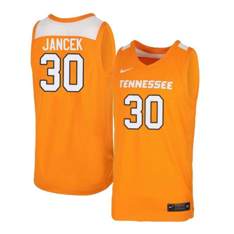 30 Brock Jancek Orang White Elite Tennessee Volunteers NCAA Jersey Men's