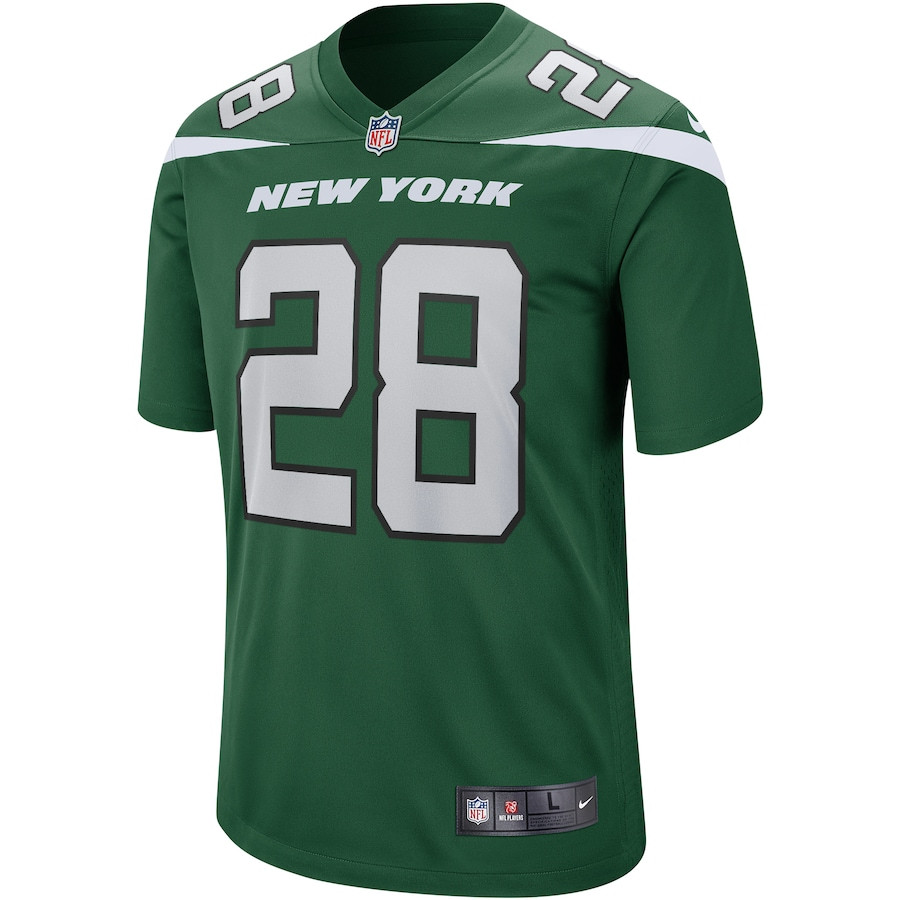 Curtis Martin 28 New York Jets Game Retired Gotham Green NFL Jersey Men's
