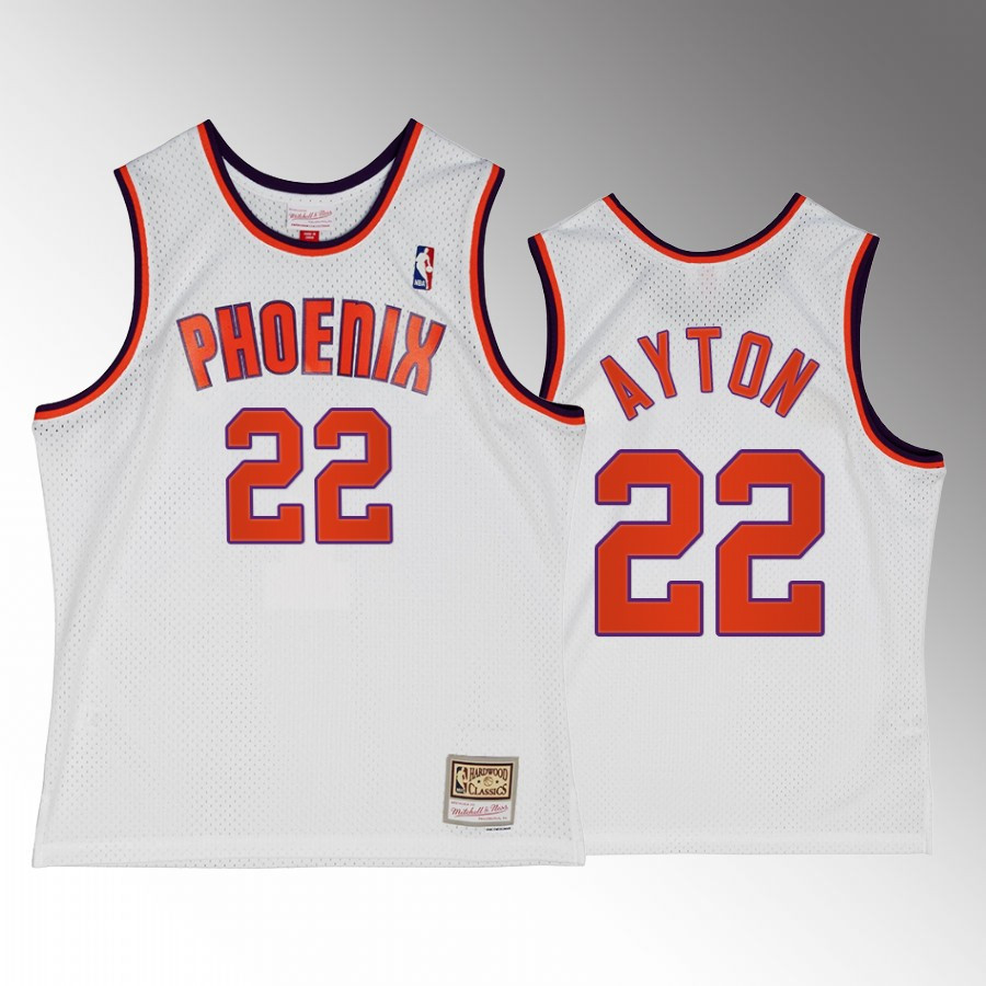 Deandre Ayton 22 Phoenix Suns Alternat White Hardwood Classics NBA Jersey Men's