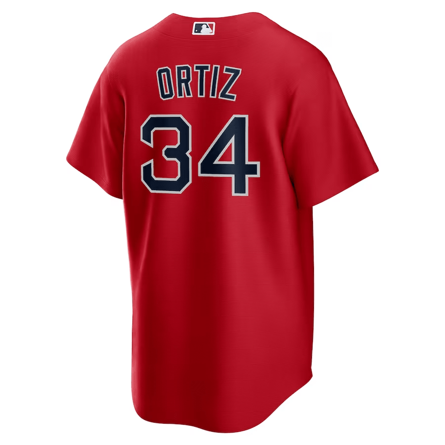 David Ortiz 34 Boston Red Sox Alternate Red MLB Jersey Men's