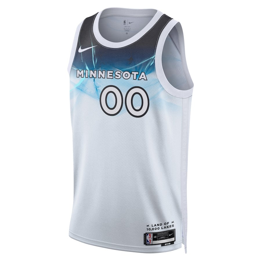 Minnesota Timberwolves Unisex 2024/25 Custom Swingman City Editio White NBA Jersey Unisex