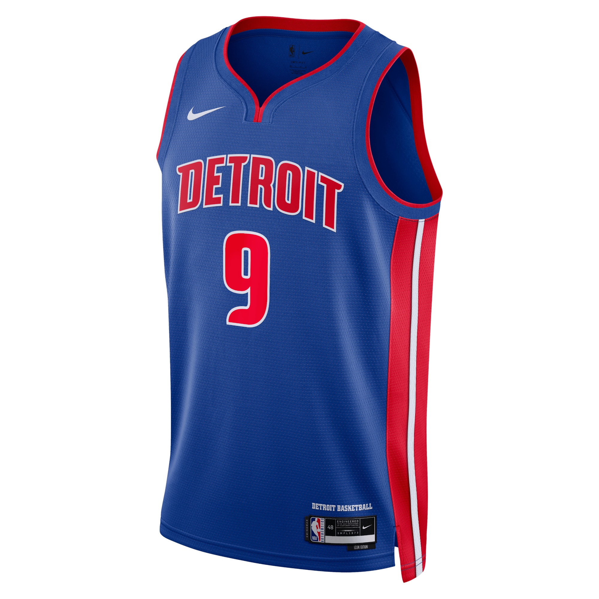 Detroit Pistons Icon Edition Swingman Blue Ausar Thompso Unisex NBA Jersey Unisex