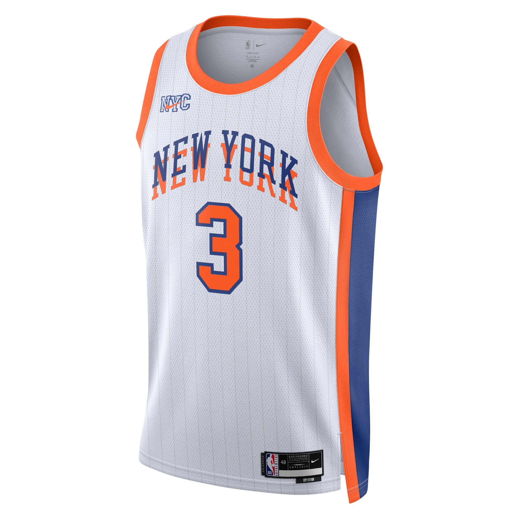 New York Knicks City Edition Swingman 202 White Josh Har Unisex NBA Jersey Unisex