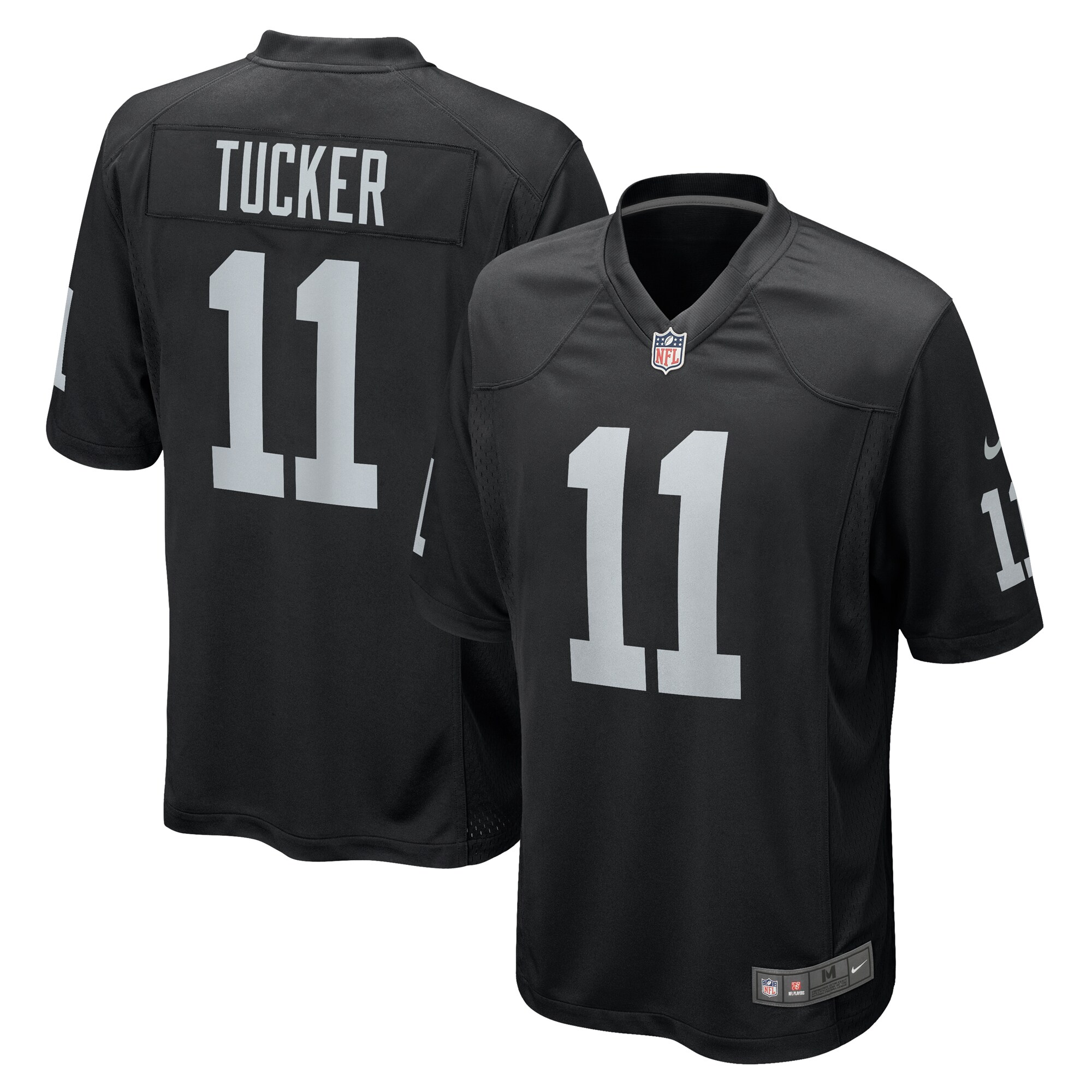 Las Vegas Raiders Tre Tucker Black Team Game NFL Jersey Men's