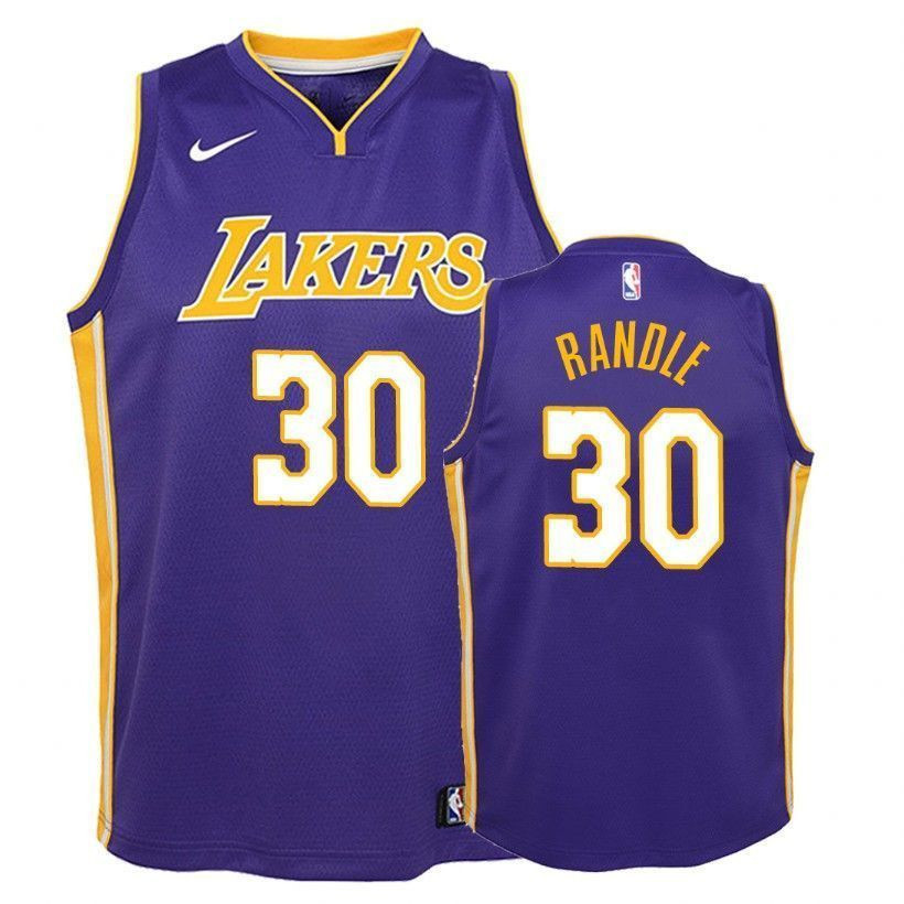 Los Angeles Lakers Julius Randle 30 Statet Purple NBA Jersey Youth