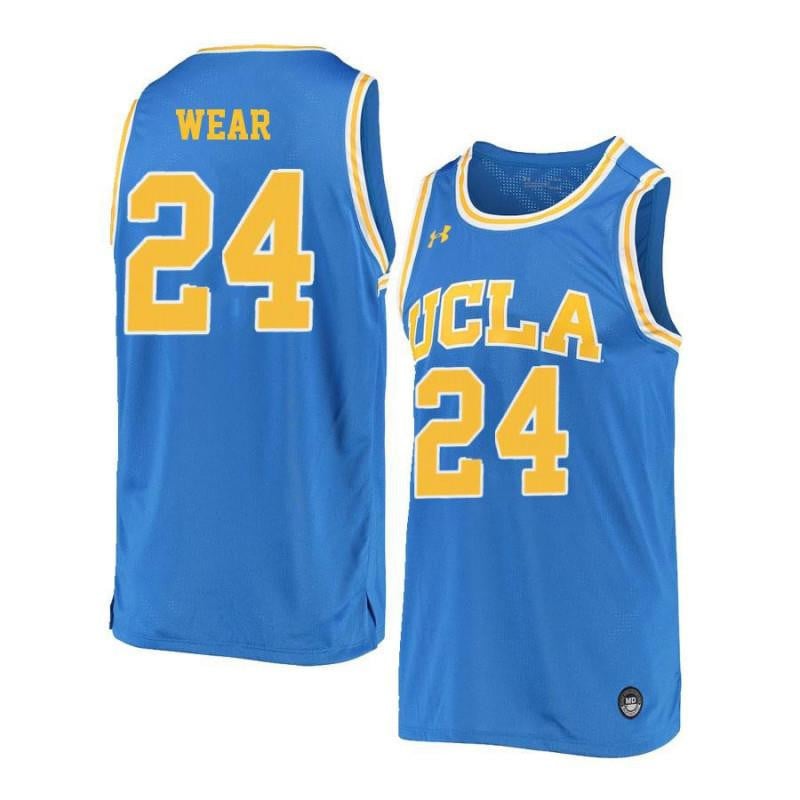24 Travis Wear Blue Retro Elite UCLA Bruins NCAA Jersey Men's