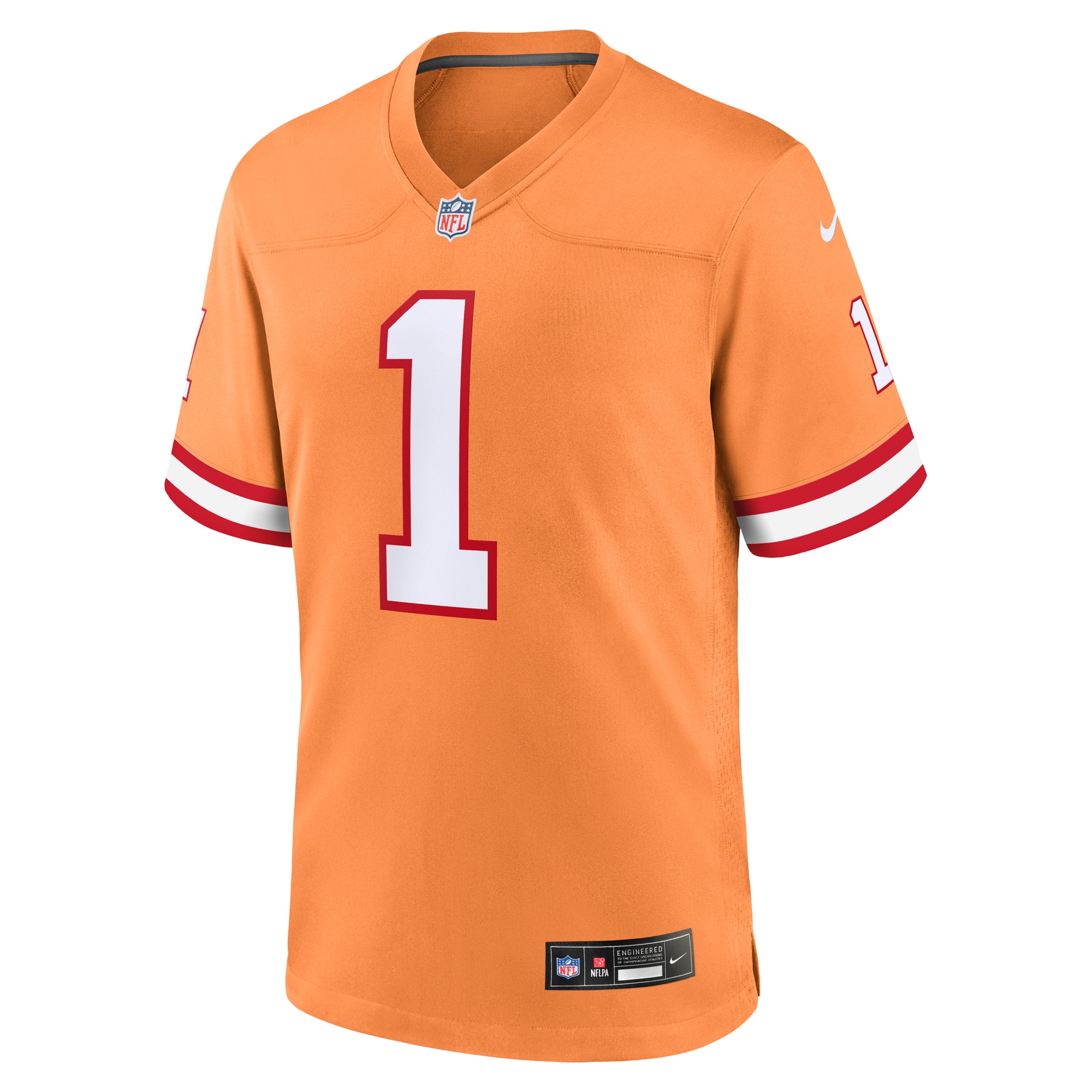 Tampa Bay Buccaneers Rachaad White Orange Throwback Game NFL Jersey Men's