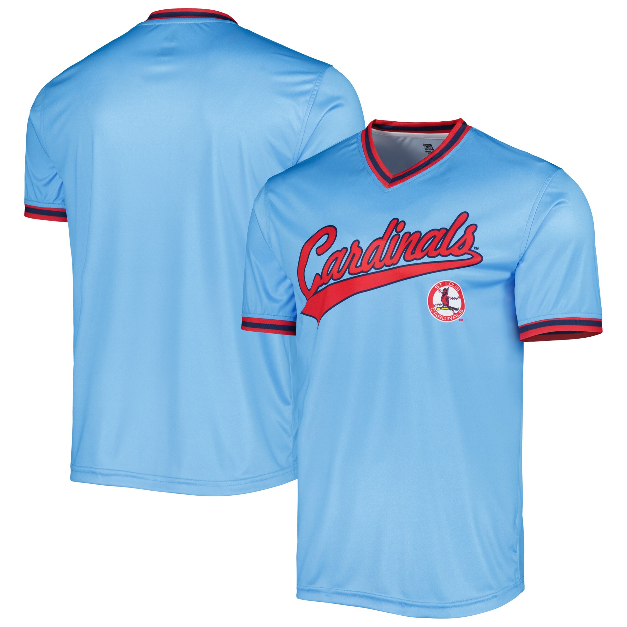 St. Louis Cardinals Stitches Light Blue Cooperstown Collection Team MLB Jersey Men's