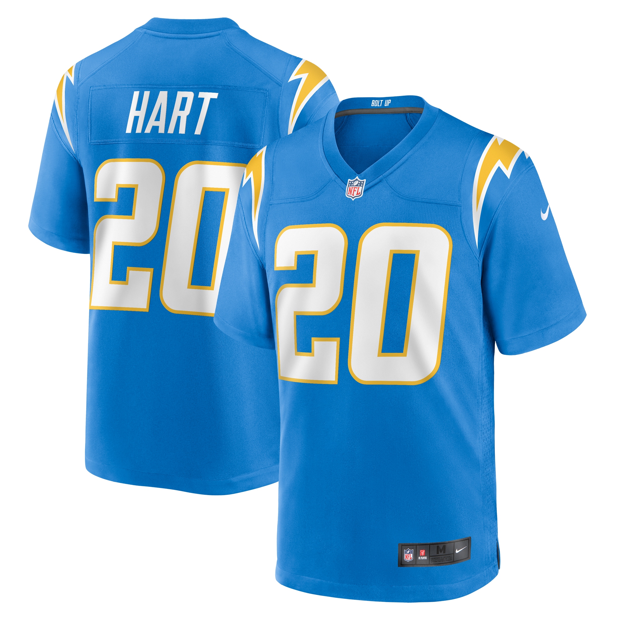 Los Angeles Chargers Cam Hart Powder Blue Team Game NFL Jersey Men's