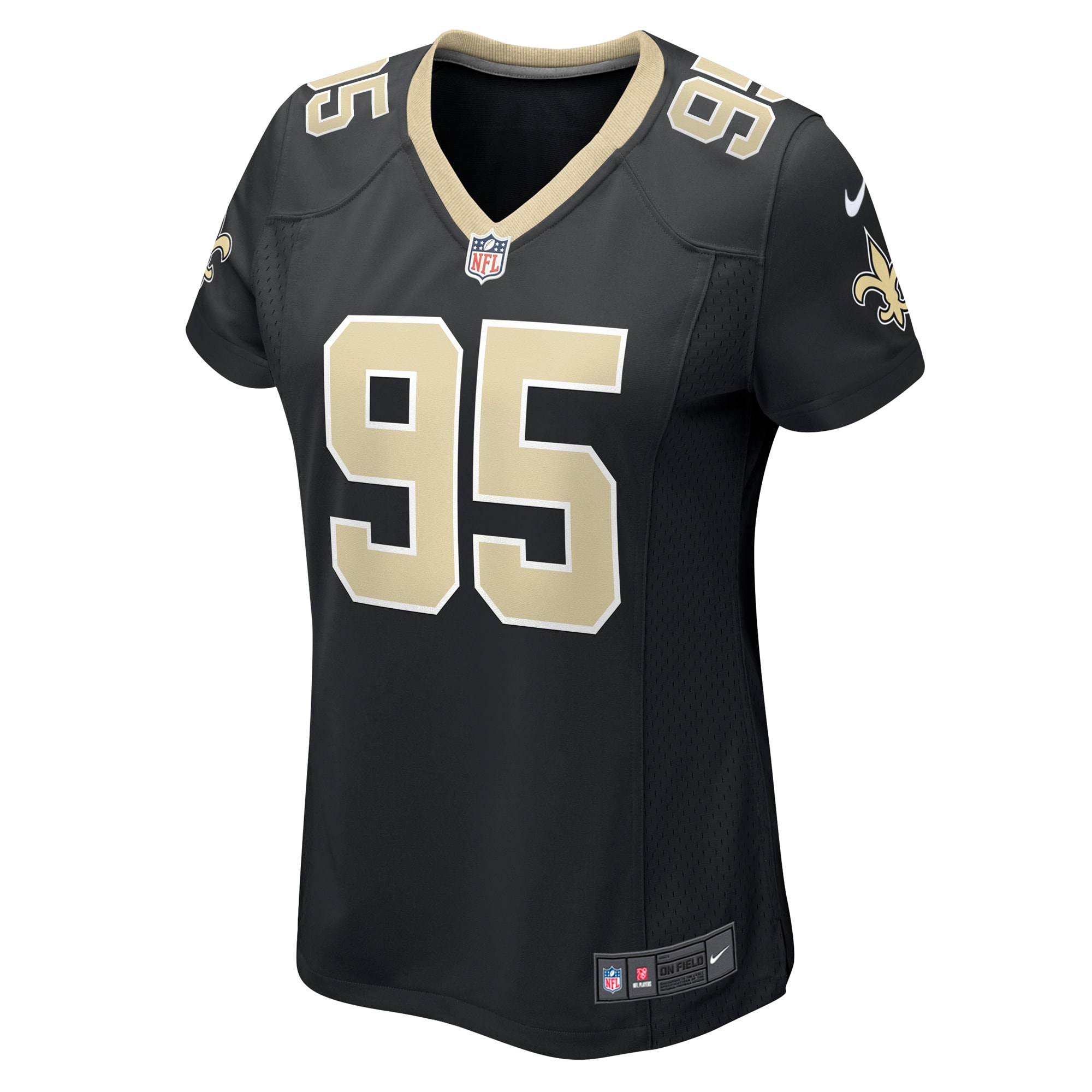 New Orleans Saints John Ridgeway III Black Game NFL Jersey Women's